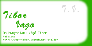 tibor vago business card